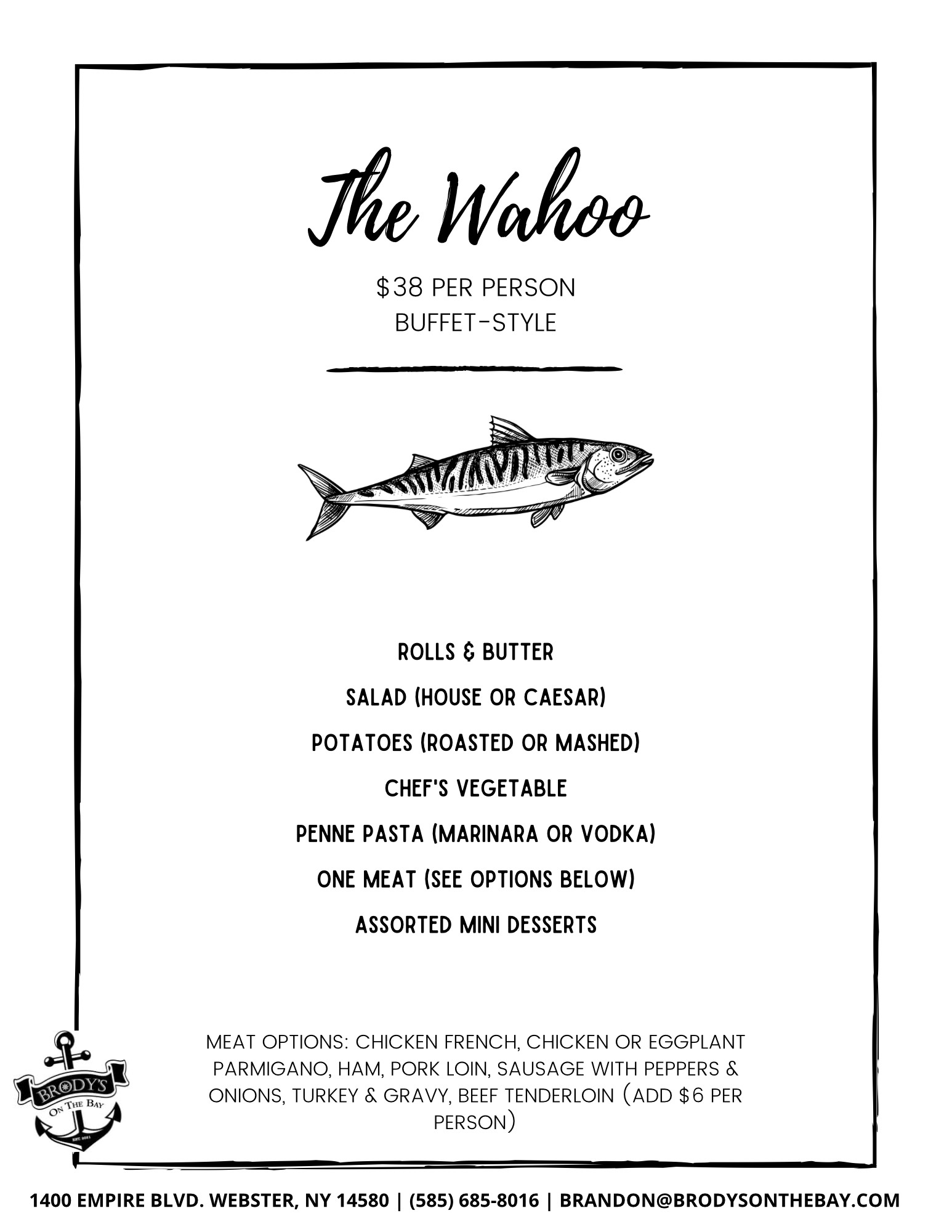 buffet catering events the wahoo
